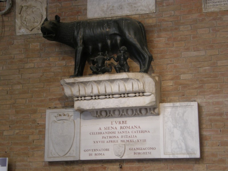 Motiv fra rådhuset i Siena