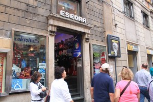 Esedra på Via Nazionale i Rom