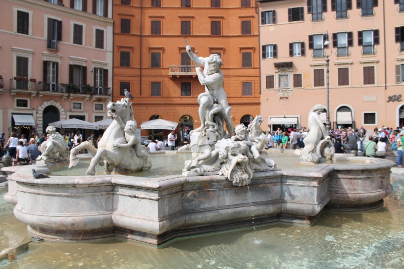 Fontana del Nettuno på Piazza Navona i Rom