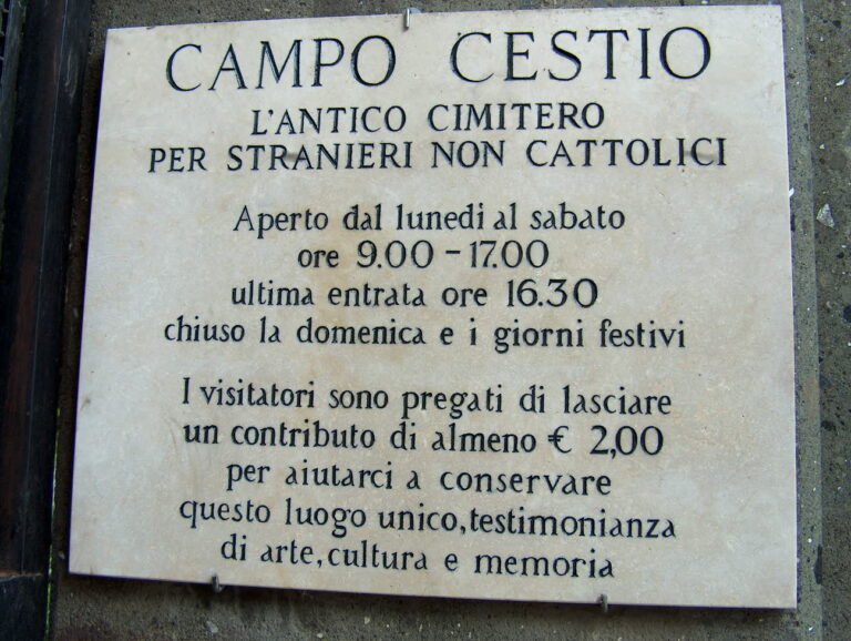 Den ikke-katolske kirkegård i Rom