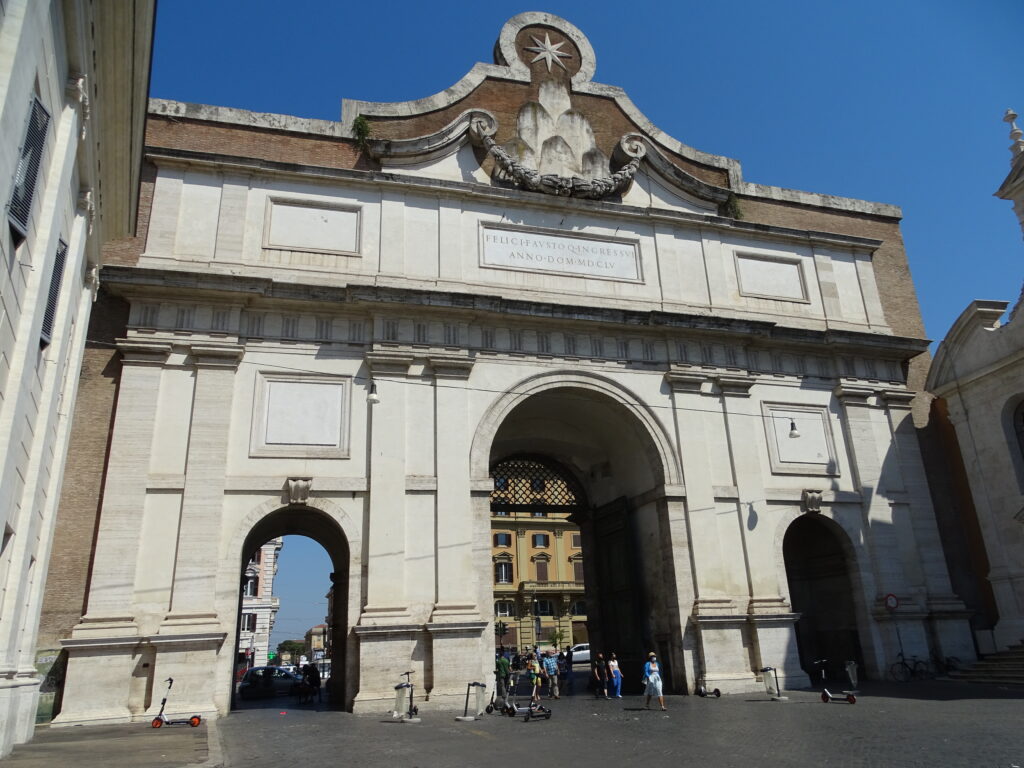 Porta del Popolo i Rom