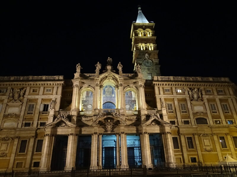 Santa Maria Maggiore i Rom aftenbillede