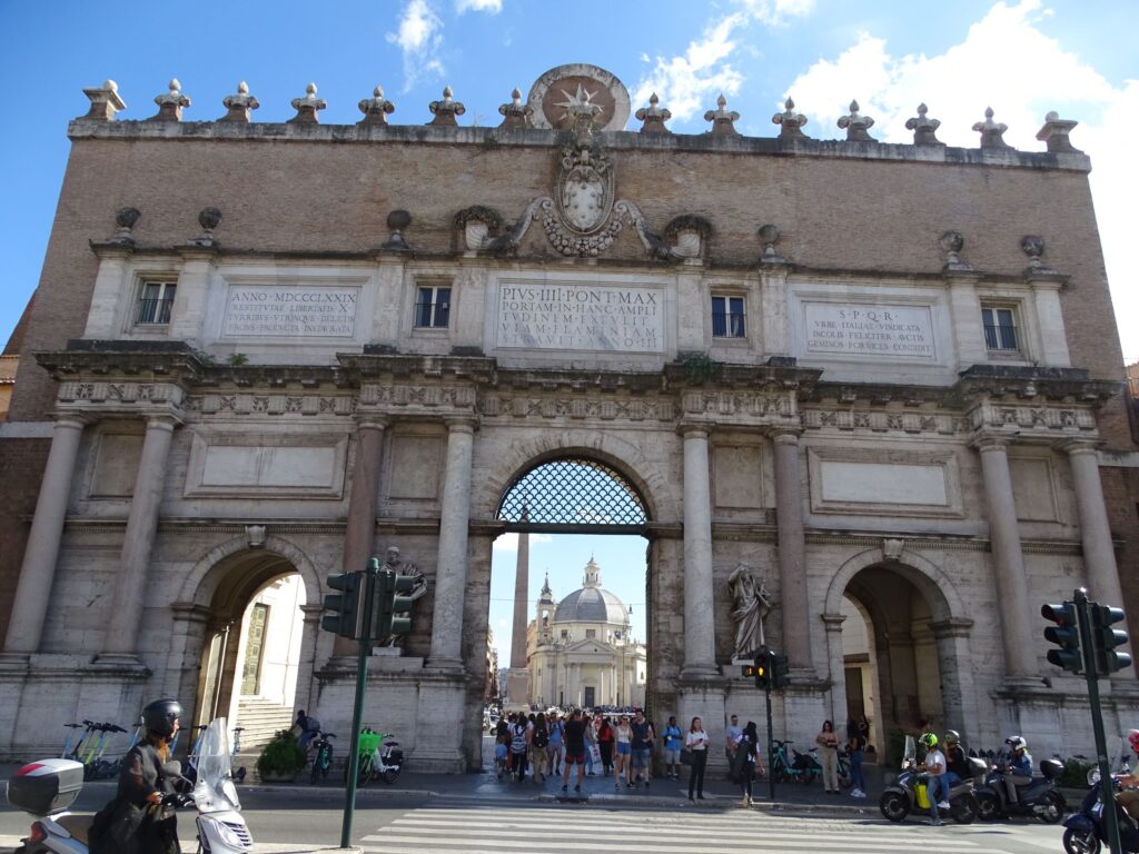 Porta del Popolo i Rom - set fra Piazzale Flaminio