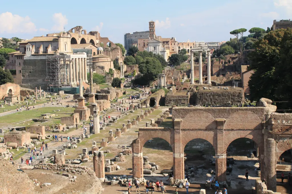 Udsigt over Forum Romanum i Rom