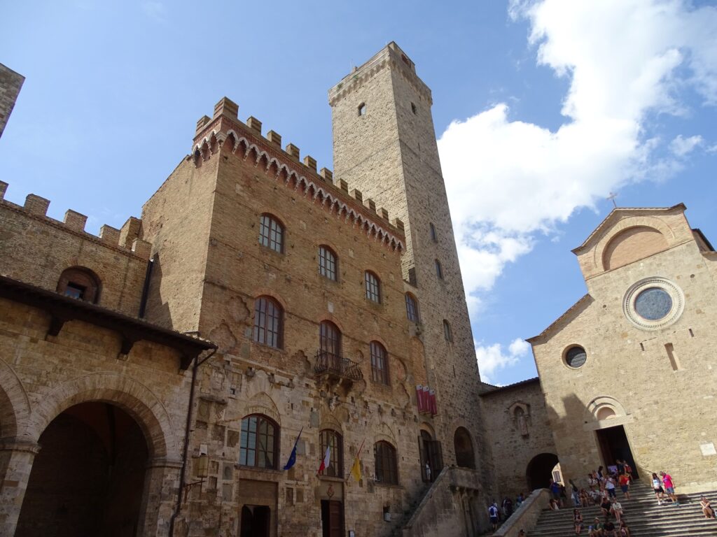 San Gimignano rådhus, Torre Grossa og Duomo